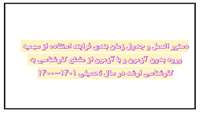 دستور العمل و جدول زمان بندی فرایند استفاده از سهمیه ورود بدون آزمون و با آزمون1400