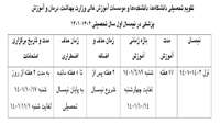 تقویم تحصیلی 1402-1401