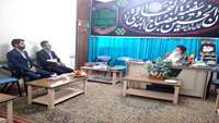 دیدار دکتر ناصحی نیا رئیس دانشکده بهداشت با امام جمعه شهر دامغان 