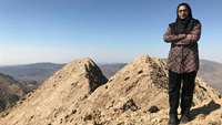 صعود دانشجوی دانشکده بهداشت به قله شاهدار کوه